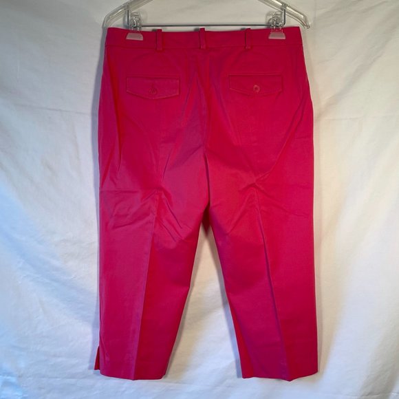Talbots Signature Hot Pink Capri Size 10P - Picture 2 of 5